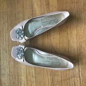 Jessica Simpson Women's Icy Pink Embellished Flats